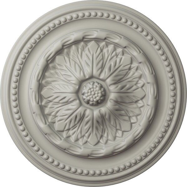 Ekena Millwork Chester Ceiling Medallion (Fits Canopies up to 2 1/4"), 15 3/4"OD x 1 7/8"P, Pot of Cream CM15CHPCF - main